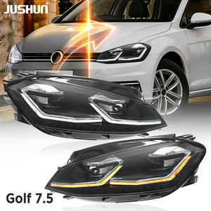 Gruppo Fari a LED JUSHUN per <span class=keywords><strong>Volkswagen</strong></span> <span class=keywords><strong>Golf</strong></span> <span class=keywords><strong>7.5</strong></span> 18-20, Aggiornamento con Nuove Luci Diurne - Product Image 1