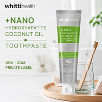 Dentifrice en gros 120g à l'hydroxyapatite nano et à l'huile de coco – Produit blanchissant pour une haleine fraîche et une hygiène buccale optimale, fabrication OEM/ODM