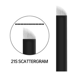 ขายส่งโรงงานที่กำหนดเอง0.16มิลลิเมตร21 Pins เข็มสักคมเข็มเย็บปักถักร้อยมือที่ใช้แล้วทิ้งเข็ม Microblading - Product Image 4