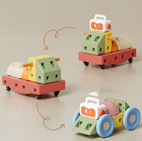 Bloques de Construcción Gigantes Suaves para Niños, Rompecabezas de Coche Multifuncional Educativo, Partículas Grandes para Apilar, Juguetes Educativos Interactivos