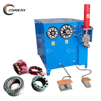 Équipement de recyclage de ferraille électrique Machine de retrait de coque de moteur et de découpe de stator Machine de tirage de bobines de cuivre