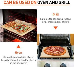 Kit <span class=keywords><strong>per</strong></span> <span class=keywords><strong>Pizza</strong></span> in Alluminio con <span class=keywords><strong>Pietra</strong></span> Refrattaria, Paletta in Legno, Barbecue a Gas, Grande Rotondo in <span class=keywords><strong>Pietra</strong></span> <span class=keywords><strong>Ollare</strong></span>, Kit del Produttore, Campeggio, Termoisolante 26Cm - Product Image 2