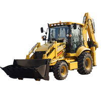 Chargeur rétrocaveuse 4x4 Retroexcavadora certifié CE de haute qualité, 2,5 tonnes avec moteur Euro 5 pour les applications agricoles et de construction