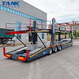 Semi-<span class=keywords><strong>remorque</strong></span> transporteur de voitures hydraulique personnalisé à double étage pour 8 véhicules, destiné au marché du Kazakhstan - Product Image 2