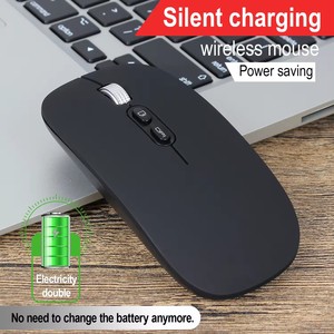 الماوس اللاسلكي الصامت ضئيلة السفر USB استقبال سريع كتم زر العودة سطح المكتب قابلة لإعادة الشحن للكمبيوتر المحمول - Product Image 6