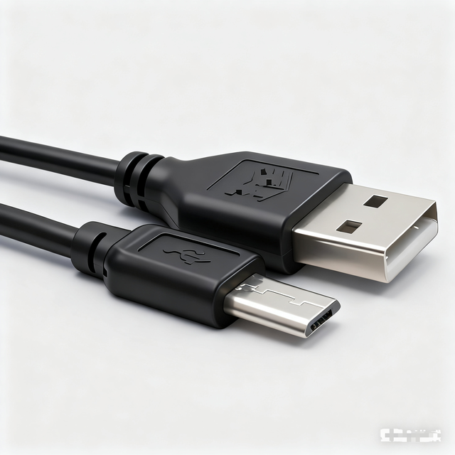 Factory Good Quality 12MM Long Pure Copper Micro USB Charging Cable for Android Phones with PVC Jacket