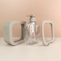 Flacon pompe airless de luxe en PET pour crème, 250-1000 ml, nouvelle arrivée, avec impression sérigraphique