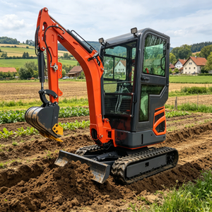 Mini-excavatrice sur chenilles en caoutchouc de 1 à 3,5 tonnes avec moteur de pompe hydraulique pour moteur Stage V, cabine fermée, ROPS, FOPS, certifiée CE Europe - Product Image 1
