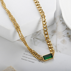 Collar de Cadena de Serpiente con Colgante Móvil de Letra (<span class=keywords><strong>Sister</strong></span>, Mother) en Acero Inoxidable con Baño de Oro Real de 18K PVD, Hipoalergénico e Impermeable - Product Image 5