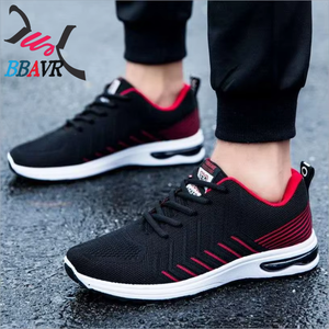 Zapatillas Deportivas Casuales para Hombre, Planas, con Amortiguación, Transpirables, Ligeras, con Suela de Plástico y Parte Superior de Tela Tejida - Product Image 3