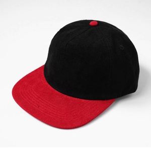 Classic Flat Brim 5-Panel Corduroy Baseball Snapback Trucker Hat Street Casual Hip Hop Breathable <b>Runner</b> Vintage Cap - Product Image 3