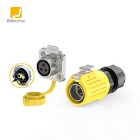 LP20 10A étanche Aviation Plug Socket Power Supply Wire Circular Flange Screw Lock 2/3/4/5/6/7Pin Connector Copper Contacts"
