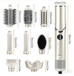 ไดร์เป่าผม Five Plus 8 in 1 ไดร์เป่าผมแบบขั้นตอนเดียว เครื่องหนีบผมตรงแบบมืออาชีพ เครื่องม้วนผม เครื่องมือจัดแต่งทรงผมอเนกประสงค์ แปรงลมร้อน - Product Image 5