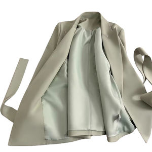 Giacca Da Donna Con Lacci Nuovo Design Primaverile 2026 <span class=keywords><strong>Stile</strong></span> Coreano Abbigliamento Casual Elegante - Product Image 3