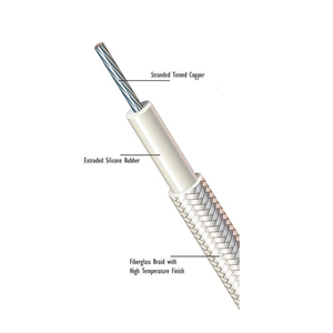 Câble en caoutchouc silicone haute température à conducteurs en cuivre étamé flexibles de classe 5 <span class=keywords><strong>SIAF</strong></span>/GL <span class=keywords><strong>SIAF</strong></span>/GB, monoconducteur, de 0,25 mm2 à 300 mm2 - Product Image 2