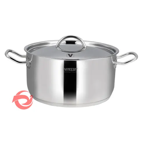 Factory Cookware Kitchen Cooking Pot Sets Casserole Stainless Steel Cookware Set with Glass Lid