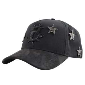 Casquettes de baseball brodées en <span class=keywords><strong>daim</strong></span> à 5 panneaux avec visière incurvée, style vintage, collection originale BARBAS HATS, vente en gros - Product Image 2