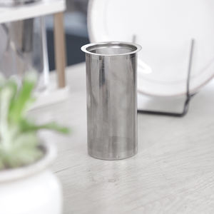 กระบอกกรองชาชงเย็นสำหรับการค้าเครื่องกรองชาสีดำแบบ304สำหรับกาต้มน้ำไฟฟ้าทรงหลวมใบชา - Product Image 5