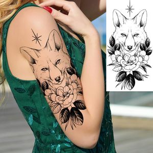 Autocollant de tatouage temporaire Jagua à base de jus d'herbes, bleu foncé semi-permanent, pour les dernières 2 semaines - Product Image 2