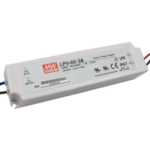 Fuente de Alimentación LED Mean Well LPV-60-24 de 60W, 24Vdc, 2.5A, Salida Única, Clase IP67 2 - Product Image 1