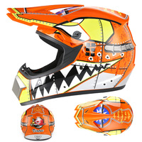 Casques de moto tout-terrain personnalisés pour jeunes, certifiés ABS DOT, imperméables pour les passionnés de motocross