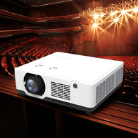 Projecteur laser 3LCD 4K pour les entreprises, l'éducation et les grandes salles Mise au point manuelle Haut-parleurs intégrés 6000-6500 Lumens
