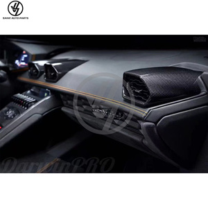 ชุดแต่งภายในรถยนต์ Lamborghini Huracan LP580 LP610 ปี 2014-2018 ทำจากคาร์บอนไฟเบอร์แห้งแบบเงา ลายทวิล  บรรจุในถุงสุญญากาศ - Product Image 6