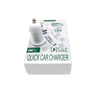 20W PD <b>Car</b> Charger QC4.0 Dual Port Quick Charge Usb Type C <b>Car</b> Charger A+C Mobile Phone <b>Car</b> Charger - Product Image 3