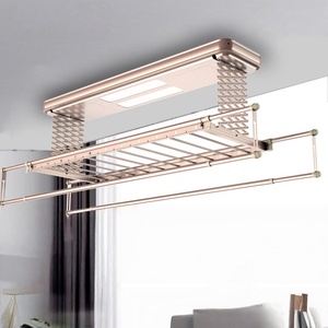 Smart Remote-Controlled Retractable Double-Row Electric Heating Clothes Drying Rack for Bathroom & Balcony Use - Product Image 2