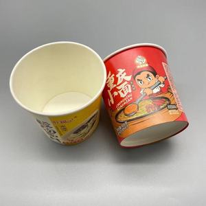 Vasos Desechables para Papas Fritas Francesas con Diseño Diagonal, Impresión de Logotipo Personalizado, Cubos de Papel Kraft Marrón para Papas Fritas - Product Image 3