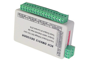 Decoder DMX WS-DMX-9CH DC5-24V a 9 Canali e 3 Gruppi, Controller RGB DMX512 per Luci da Palcoscenico, Max 27A - Product Image 4