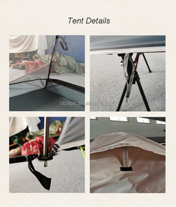 Sac à dos portable <span class=keywords><strong>de</strong></span> luxe simple 1 personne en plein air <span class=keywords><strong>lit</strong></span> pliant imperméable beige camping <span class=keywords><strong>lit</strong></span> tente - Product Image 6