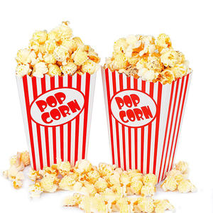 Caja de Cartón Plegable Blanca Clásica de Alta Gama para Regalos Personalizados, Fiestas de Cumpleaños, Palomitas y Comida Caliente, Biodegradable y a la Moda - Product Image 1