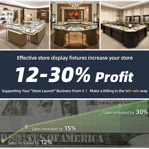 Vitrina de Joyería de Acero Inoxidable con Iluminación LED y Cajones, Diseño Ecológico y Moderno para Joyerías - Product Image 5