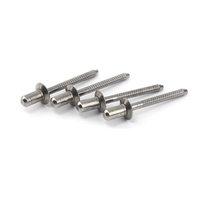 Rivets à tête fraisée en acier inoxydable DIN7337, rivets aveugles à tête plate à extrémité fermée, GB12618, tailles M3, M3.2, M4, M4.8 - Product Image 1