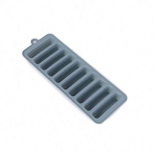 Bac à glaçons en silicone, 10 compartiments, boîte à glaçons, moule à glaçons en bande - Product Image 3