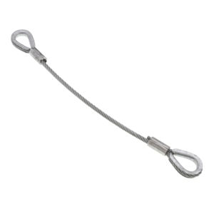 折りたたみ式アイ付き亜鉛メッキ鋼線ロープスリング、リフティングリギング用、引張強度1770MPA - Product Image 2