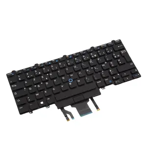 Pengganti laptop dengan backlit keyboard laptop internal keyboard untuk Dell E5450 French laptop keyboard