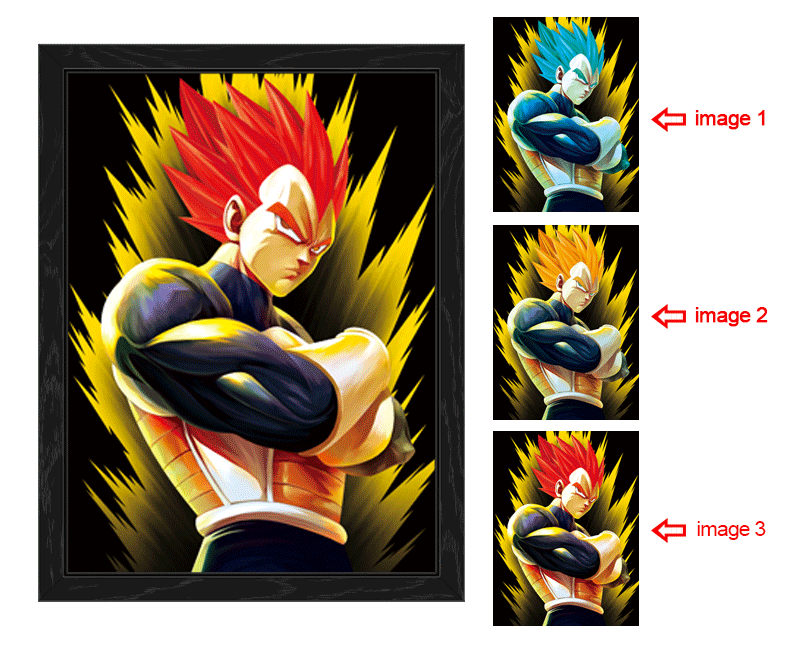 ドロップシッピングドラゴンボール3Dレンチキュラーポスター壁の