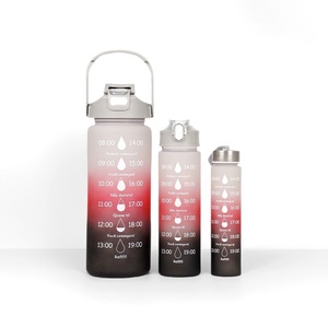 Grande salle de sport en plastique pour boire <span class=keywords><strong>1L</strong></span> 1000 ml antidérapant sans Bpa avec logo personnalisé - Product Image 2