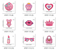 Nouveau belle princesse Style Logo broderie vêtements patchs populaire fille coeur brodé fer sur Patch pour vêtements chapeau sac