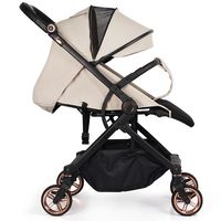 Poussettes 2 en 1 légères de luxe pour bébé Poussette pour enfant Poussette à pliage facile Landau pour bébé avec certification EN