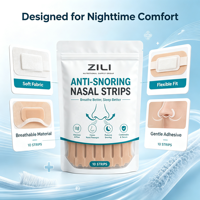 Bandes nasales magnétiques anti-ronflement résistantes à la transpiration, dispositif d'aide respiratoire pour améliorer le sommeil, personnalisation de marque privée prise en charge