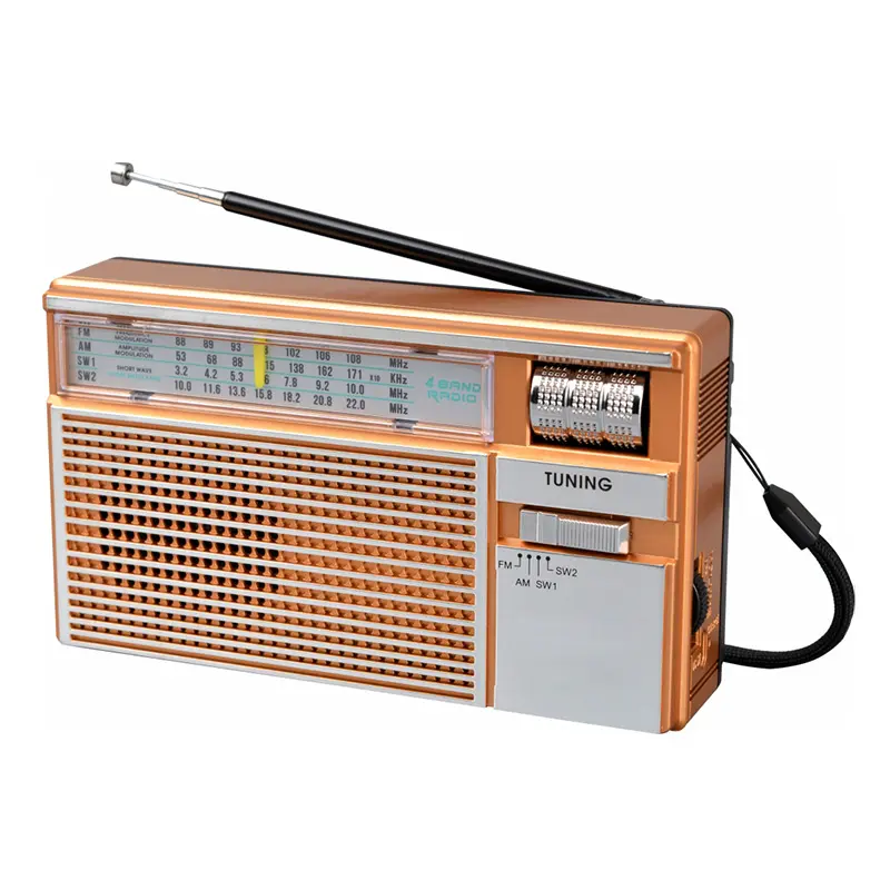 MLK-7518 gute qualität outdoor radio wiederauf ladbare batterie am fm sw tragbares radio mit usb kabel