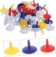 Marqueurs de balles de golf ronds en plastique de couleurs assorties Marqueur de balle durable et léger pour le golf, pour les tees de golf et les marqueurs Utilisation personnalisée