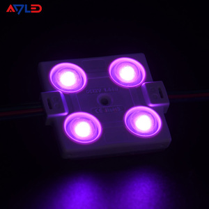 แหล่งกำเนิดแสงไฟ LED สำหรับป้ายโฆษณา ได้รับการรับรองมาตรฐาน CE Rohs IP67 DC12V SMD 5050 4LED 1.44W RGB ปรับความสว่างได้ - Product Image 4