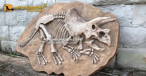 Decoración <span class=keywords><strong>de</strong></span> Pared con Temática Jurásica <span class=keywords><strong>de</strong></span> Dinosaurios, Panel Fossilizado <span class=keywords><strong>de</strong></span> Triceratops - Product Image 6