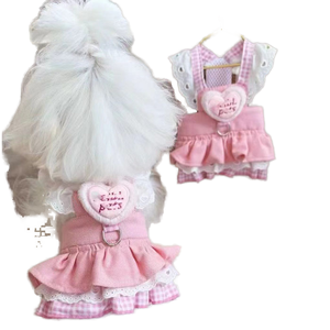 Vestido de Verano Ligero para Perro, Estilo Princesa, Talla XS, Falda Corta con Cordón - Product Image 1