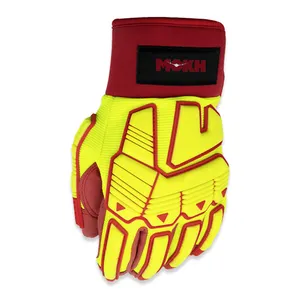 Custom Logo Industrial Welding Security Work Protection Safety High Temperature Impact Cut Heat Resistant Gloves for Men