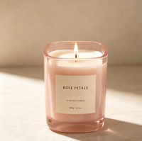Bougie parfumée de luxe, exclusive, de haute qualité, en céramique moderne, sur le thème de la mer, en pot de 11 onces, marque privée.